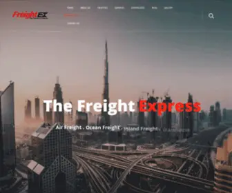 Freightexuae.com(FreightEX Shipping) Screenshot