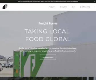 Freightfarms.com(Freight Farms) Screenshot