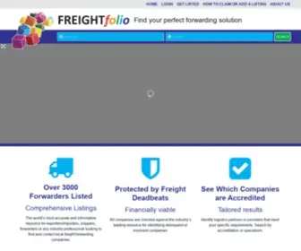 Freightfolio.com(FreightFolio FreightFolio) Screenshot