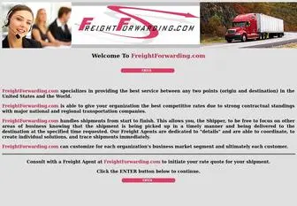 Freightforwarding.com(Worldwide freight forwarding) Screenshot
