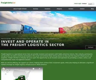 Freightinfrasol.com(Freight logistics) Screenshot