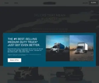 Freightliner.com(Trucks That Mean Business) Screenshot
