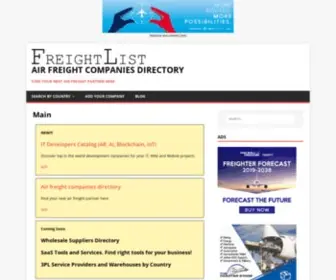 Freightlist.online(Air Freight Companies Directory) Screenshot