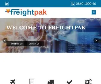 Freightpak.co.za(Import and Export of Dangerous Goods and Hazardous Chemicals Dedicated) Screenshot