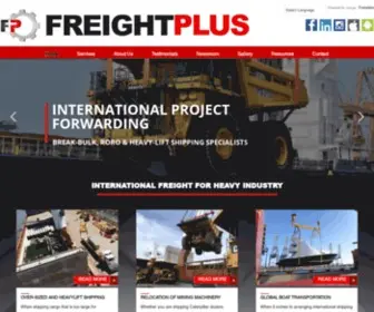 Freightplus.com(International Freight for Heavy Industry) Screenshot