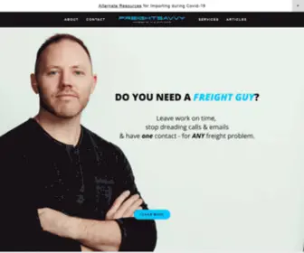 Freightsavvy.com(The ONLY 3rd Party Freight Shipping Company with a full guarantee) Screenshot