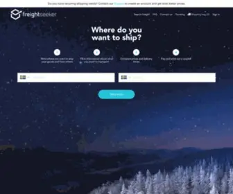 Freightseeker.com(Where do you want to ship) Screenshot