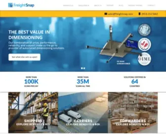 Freightsnap.com(Automated Dimensioning) Screenshot