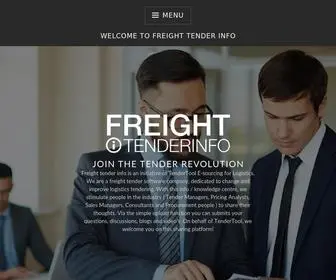 Freighttenderinfo.com(Freight tender info) Screenshot