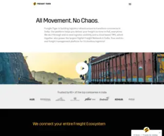 Freighttiger.com(Freight Tiger platform) Screenshot