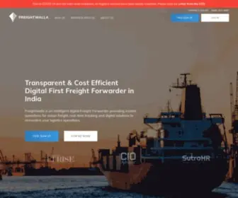 Freightwalla.com(Forwarding) Screenshot