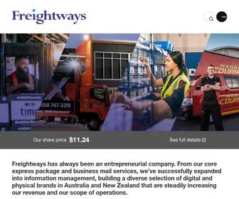 Freightways.co.nz(Home) Screenshot