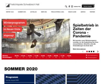 Freilichtspiele-Hall.de(Das ganze Jahr Theater) Screenshot