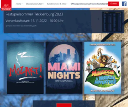 Freilichtspiele-Tecklenburg.de(Freilichtbühne in Tecklenburg. Programm 2020) Screenshot