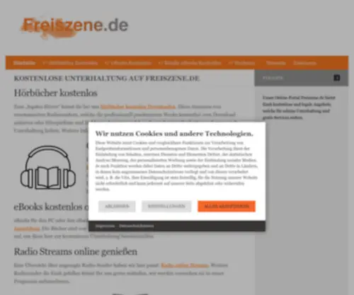 Freiszene.de(Kostenlose Hörbücher) Screenshot