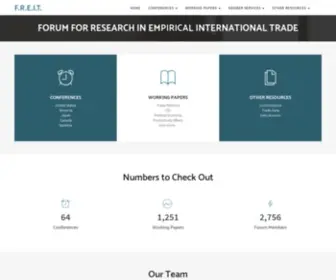 Freit.org(Forum for Research in International Trade) Screenshot