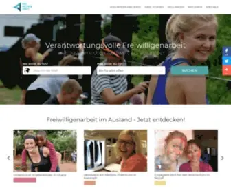 Freiwilligenarbeit.de(Führendes Freiwilligenarbeit) Screenshot