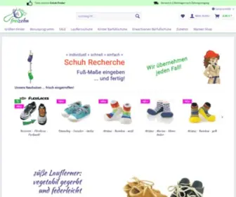 Freizehn.de(Dein Shop für Kinder Barfußschuhe) Screenshot