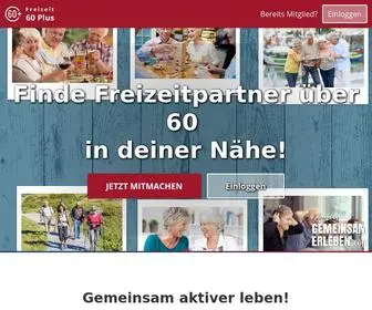 Freizeit60Plus.com(Freizeitpartner ab 60 finden & gemeinsam mehr erleben) Screenshot