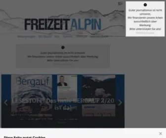 Freizeitalpin.at(Freizeitalpin, dein alpines Onlinemagazin) Screenshot