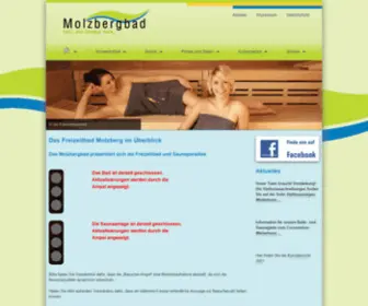 Freizeitbad-Molzberg.com(Das Freizeitbad Molzberg) Screenshot