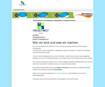 Freizeitwelt-Online.de(Stahlwandbecken) Screenshot