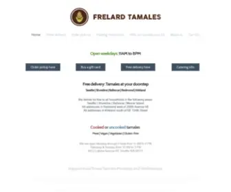 Frelardtamales.com(Seattle) Screenshot