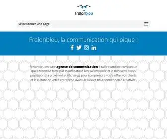 Frelonbleu.com(Marketing, digital et communication) Screenshot