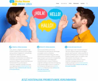 Fremdsprachen-Lev.de(Sprachkurse mit Micha Hesse) Screenshot