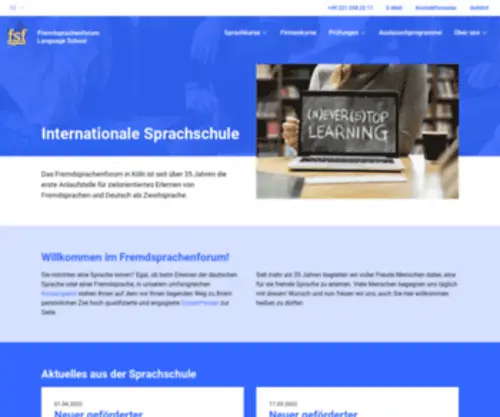 Fremdsprachenforum.com(Fremdsprachenforum Sprachenschule) Screenshot