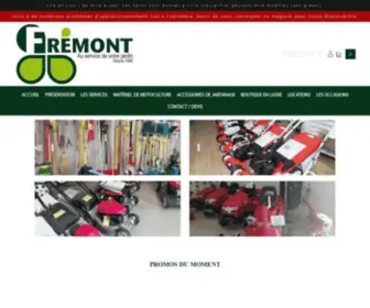 Fremont-Motoculture.com(Vente de matériel de motoculture de plaisance et matériel de jardin à Dammartin) Screenshot