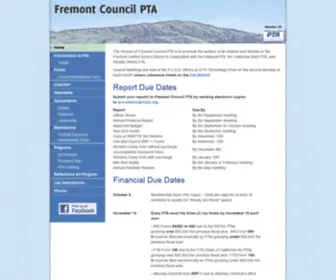 Fremontcouncilpta.org(Fremont Council PTA) Screenshot