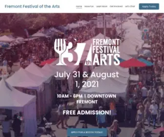 Fremontfestival.net(Fremont Festival of the Arts) Screenshot