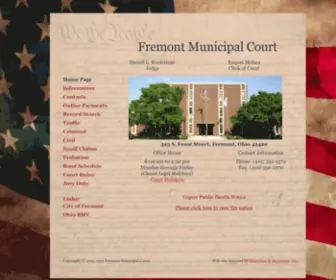Fremontmunicipalcourt.org(Fremont Municipal Court) Screenshot