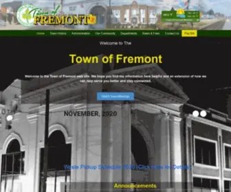 Fremontnc.gov(Town of Fremont) Screenshot