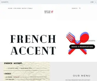 Frenchaccentrestaurant.com(French Accent Restaurant) Screenshot