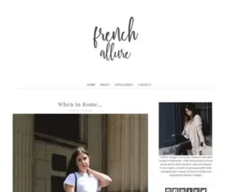 Frenchallure.ca(Montreal based fashion and beauty blog) Screenshot