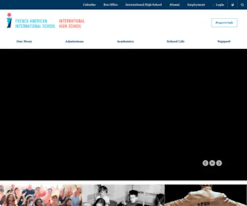 Frenchamericansf.org(French American International School and International High School) Screenshot