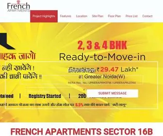 Frenchapartments.org.in(French Apartments Noida Extension) Screenshot