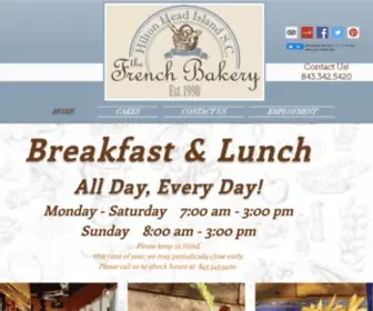 Frenchbakeryhiltonhead.com(Breakfast) Screenshot