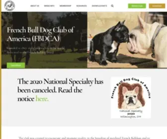 Frenchbulldogclub.org(The French Bull Dog Club of America) Screenshot