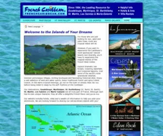 Frenchcaribbean.com(The Islands of Your Dreams) Screenshot