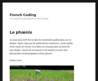 Frenchcoding.com(Les aventures technologiques de Pascal Paradis) Screenshot