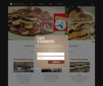 Frenchcrepe.com(The French Crepe) Screenshot