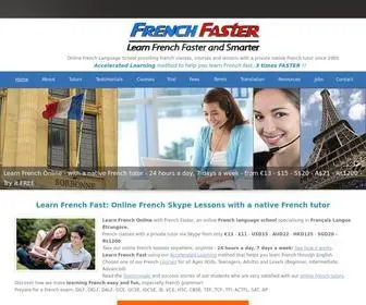 Frenchfaster.com(Online French Classes with a French Skype Tutor. Learn French Online) Screenshot