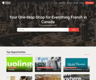 Frenchfinder.ca(French Finder) Screenshot