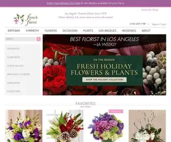 Frenchflorist.com(Flower Delivery Los Angeles) Screenshot