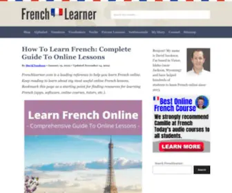 Frenchlearner.com(How To Learn French) Screenshot