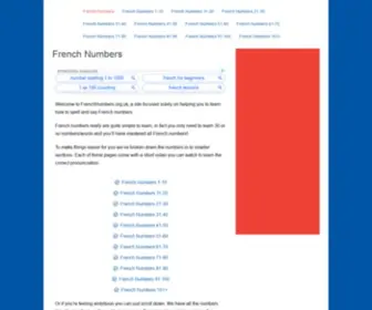 Frenchnumbers.org.uk(French Numbers) Screenshot