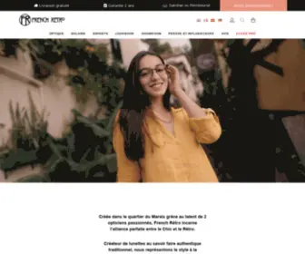 Frenchretro.com(Une gamme complète de lunettes optique et solaire) Screenshot